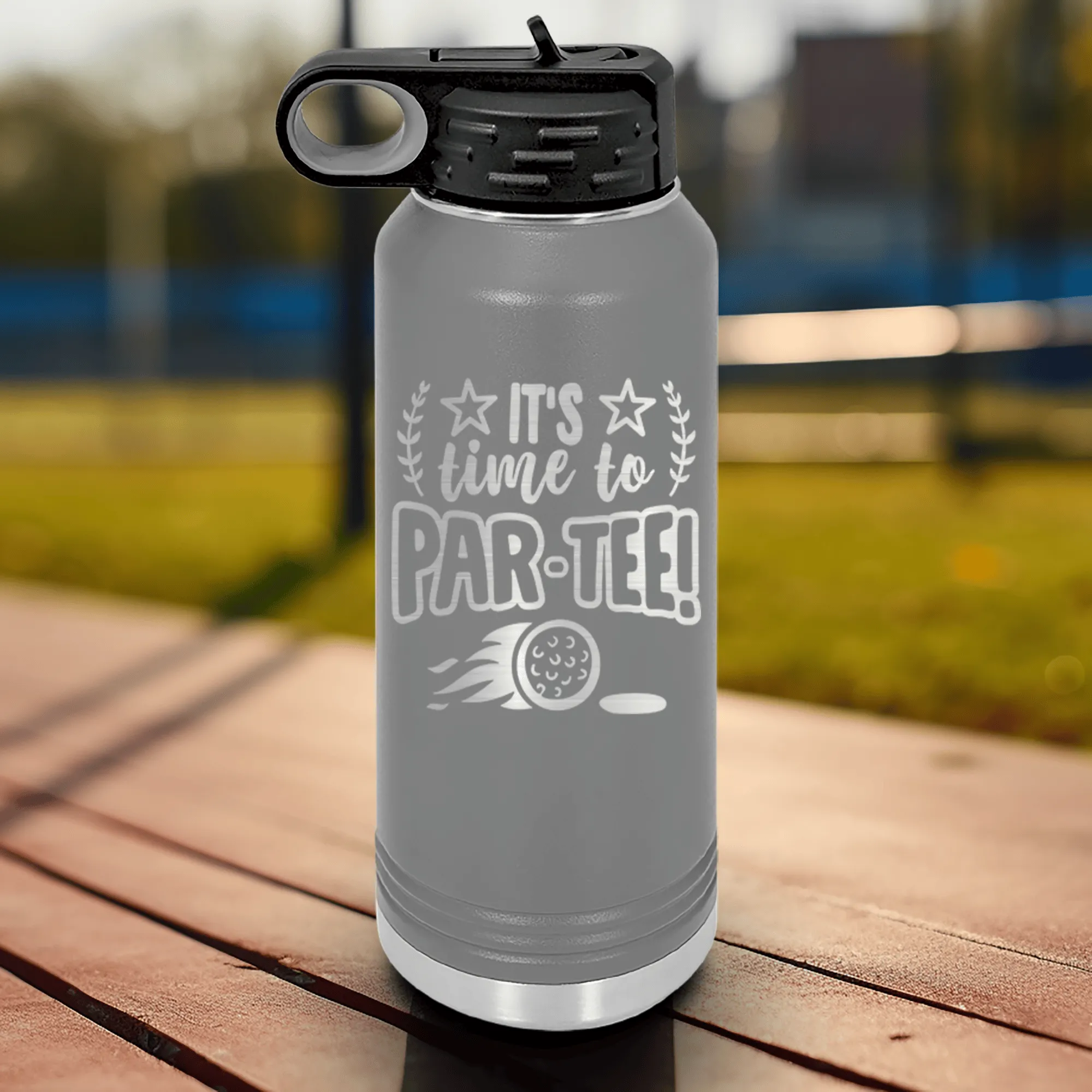 Time To Par Tee Water Bottle