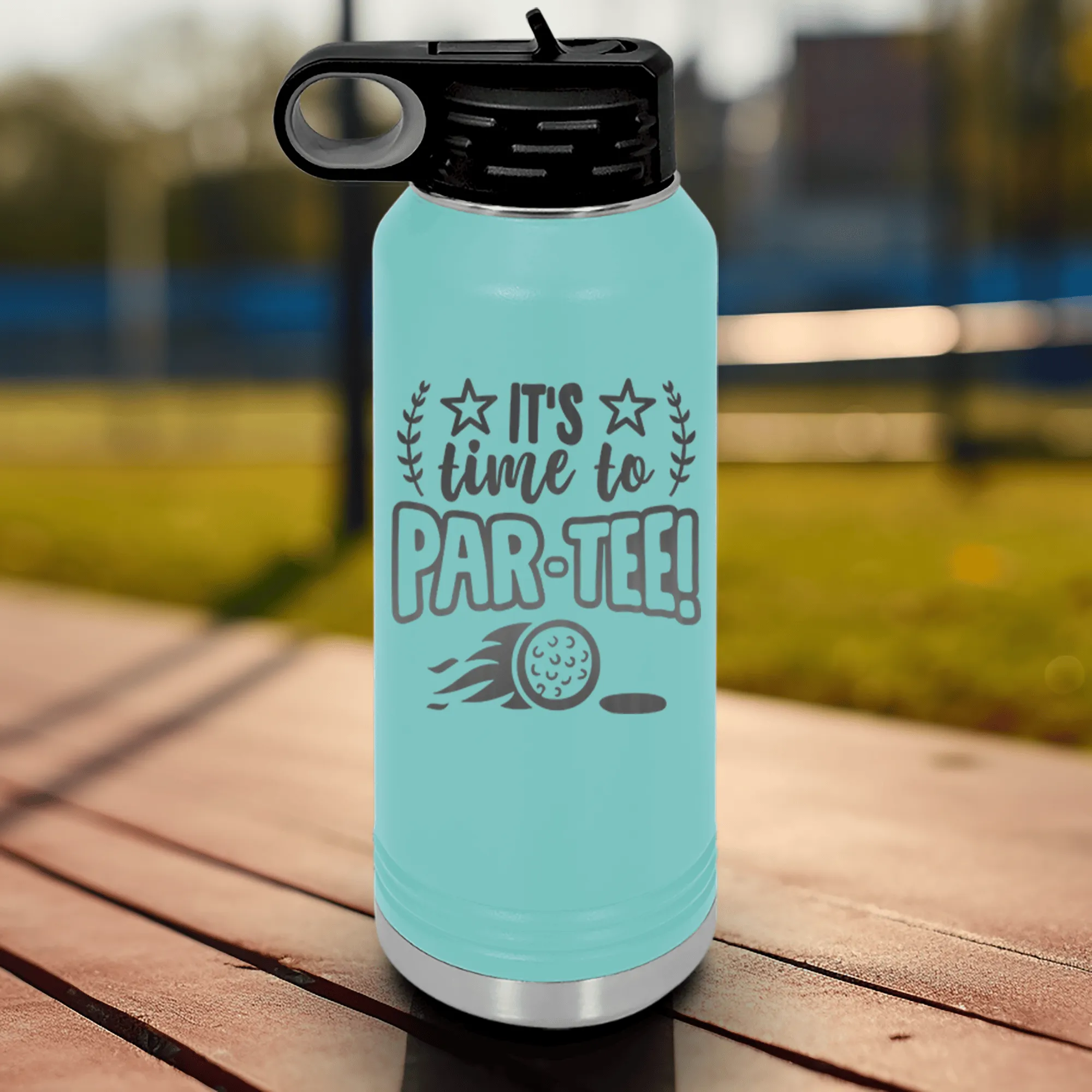 Time To Par Tee Water Bottle