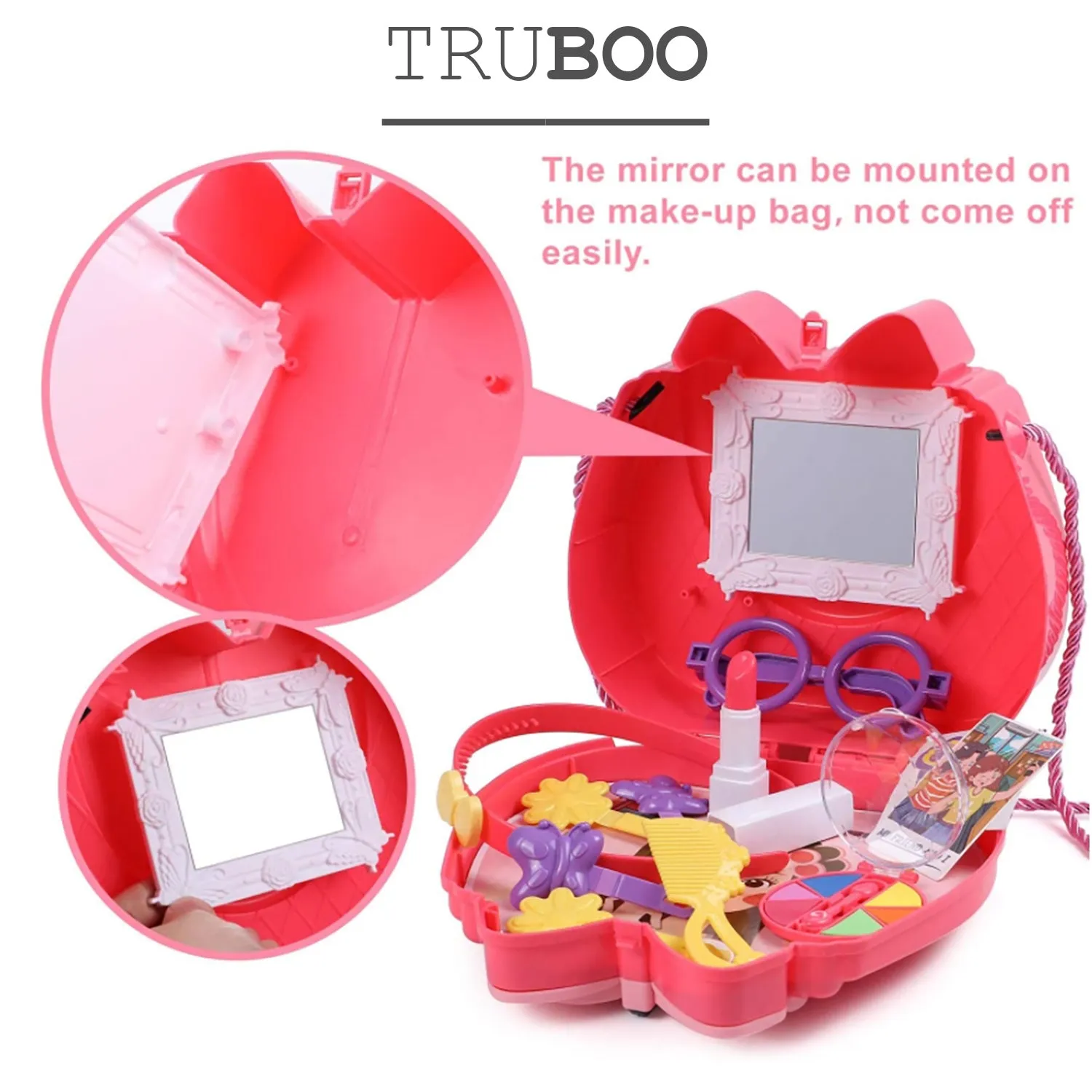Truboo Kids Pretend Toy Playset Makeup Doctor Cooking Educational Kit Carry Box