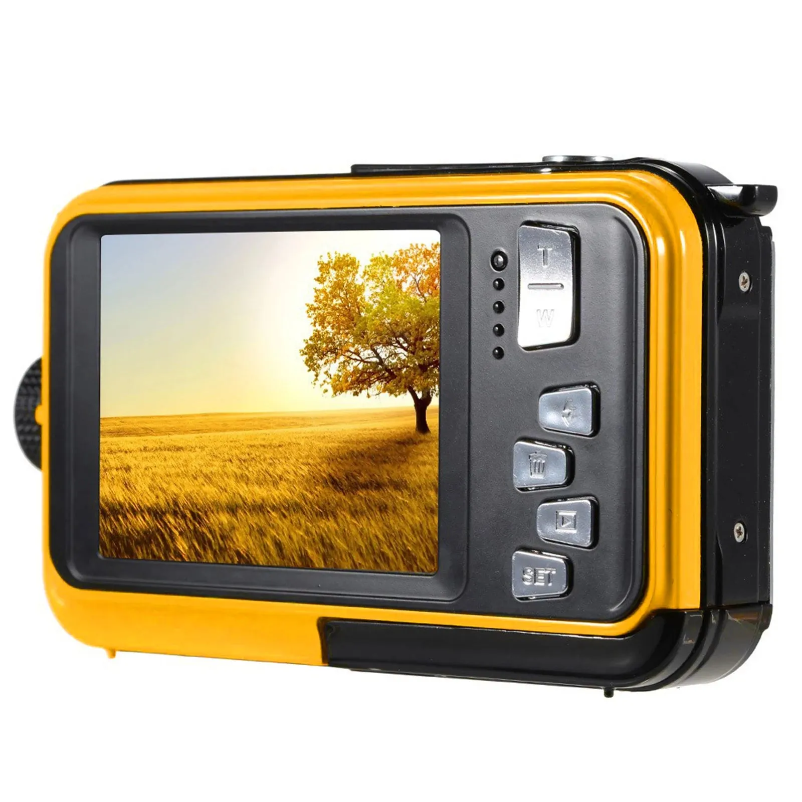 Waterproof Automatic Flash Underwater Camera & Mini Action Camcorder 1080P for Outdoor Snorkeling Camping Travel