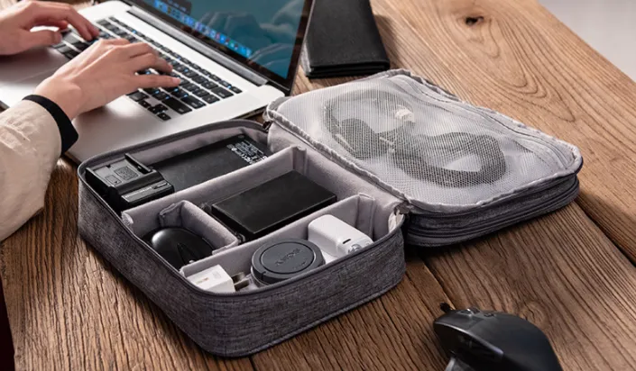 Waterproof Travel Storage Bag Electronics USB Charger Case Data Cable Organizer