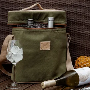 Wine Cooler Jumbo Canvas & Leather