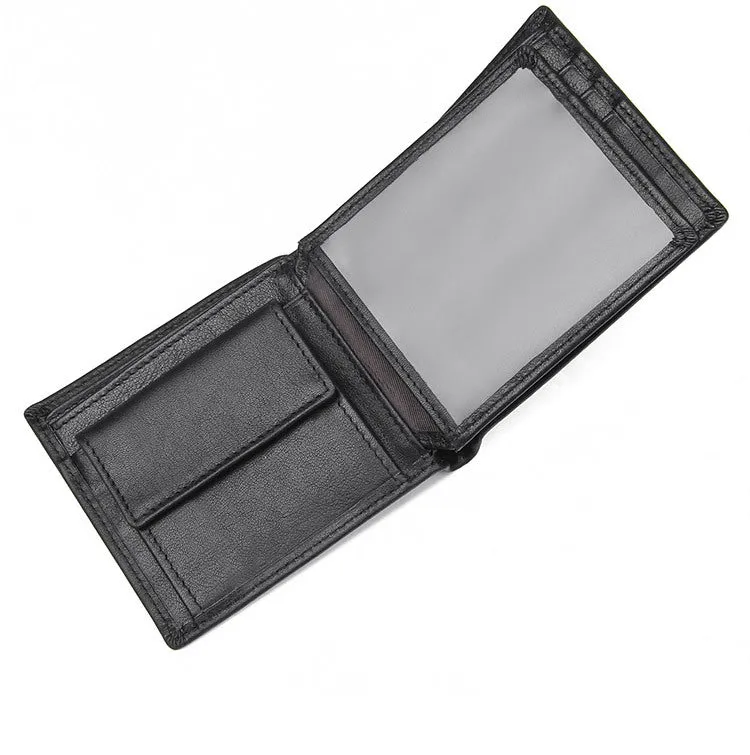 YAAGLE Male Crazy Horse Leather Wallet Card Slots YG8451